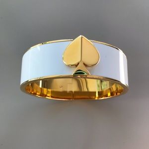 White Kate Spade Bangle Bracelet